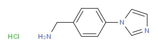 [4-(1H-imidazol-1-yl)phenyl]methanamine hydrochloride