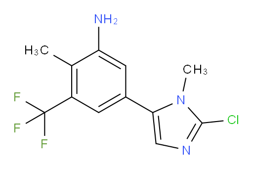 5-(2-chloro-1-methyl-1H-imidazol-5-yl)-2-methyl-3-(trifluoromethyl)aniline