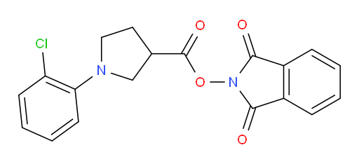 1,3-dioxo-2,3-dihydro-1H-isoindol-2-yl 1-(2-chlorophenyl)pyrrolidine-3-carboxylate