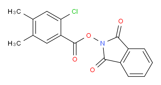 1,3-dioxo-2,3-dihydro-1H-isoindol-2-yl 2-chloro-4,5-dimethylbenzoate