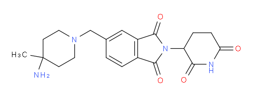 5-[(4-amino-4-methylpiperidin-1-yl)methyl]-2-(2,6-dioxopiperidin-3-yl)-2,3-dihydro-1H-isoindole-1,3-dione