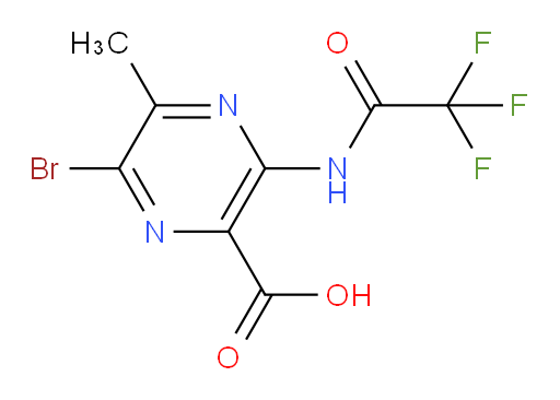 6-bromo-5-methyl-3-(2,2,2-trifluoroacetamido)pyrazine-2-carboxylic acid