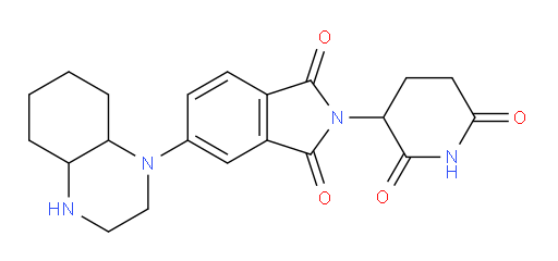 5-(decahydroquinoxalin-1-yl)-2-(2,6-dioxopiperidin-3-yl)-2,3-dihydro-1H-isoindole-1,3-dione