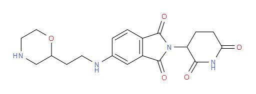 2-(2,6-dioxopiperidin-3-yl)-5-{[2-(morpholin-2-yl)ethyl]amino}-2,3-dihydro-1H-isoindole-1,3-dione