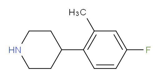 4-(4-fluoro-2-methylphenyl)piperidine