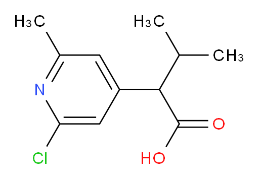 2-(2-chloro-6-methylpyridin-4-yl)-3-methylbutanoic acid