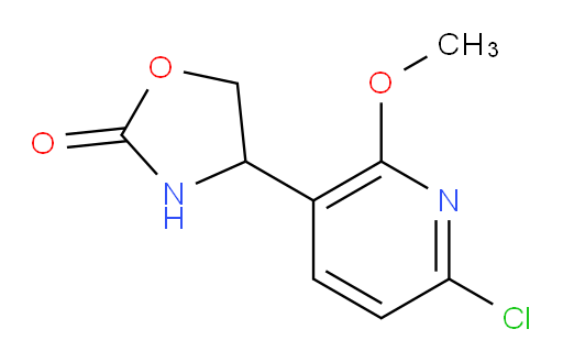 4-(6-chloro-2-methoxypyridin-3-yl)-1,3-oxazolidin-2-one