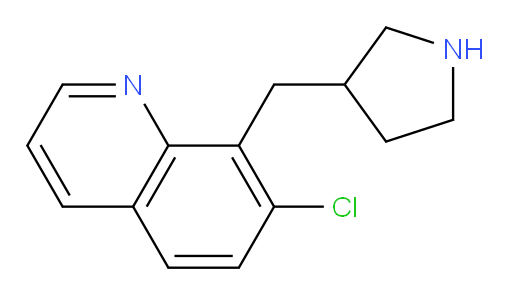 7-chloro-8-[(pyrrolidin-3-yl)methyl]quinoline