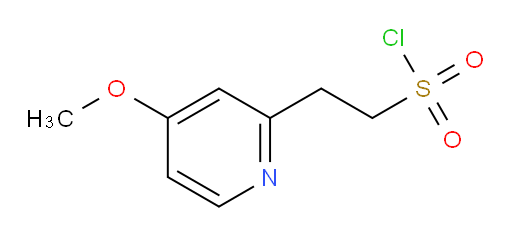 2-(4-methoxypyridin-2-yl)ethane-1-sulfonyl chloride