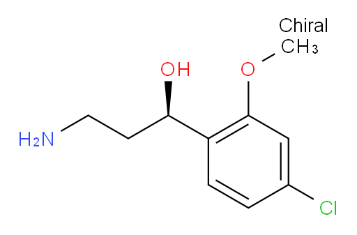 (1R)-3-amino-1-(4-chloro-2-methoxyphenyl)propan-1-ol