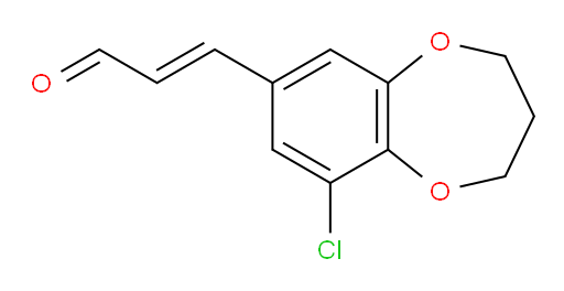 3-(9-chloro-3,4-dihydro-2H-1,5-benzodioxepin-7-yl)prop-2-enal