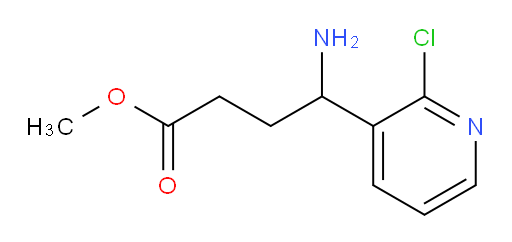 methyl 4-amino-4-(2-chloropyridin-3-yl)butanoate