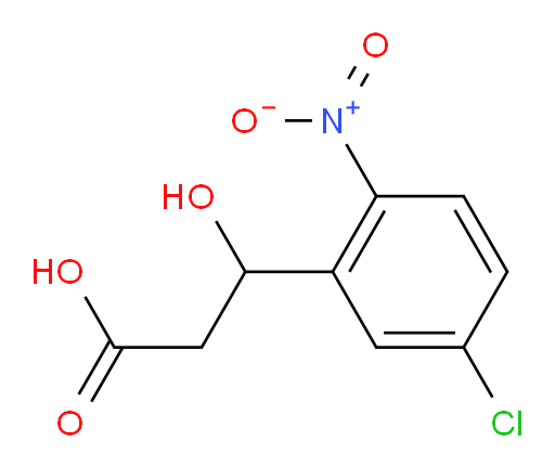 3-(5-chloro-2-nitrophenyl)-3-hydroxypropanoic acid