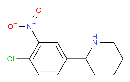 2-(4-chloro-3-nitrophenyl)piperidine