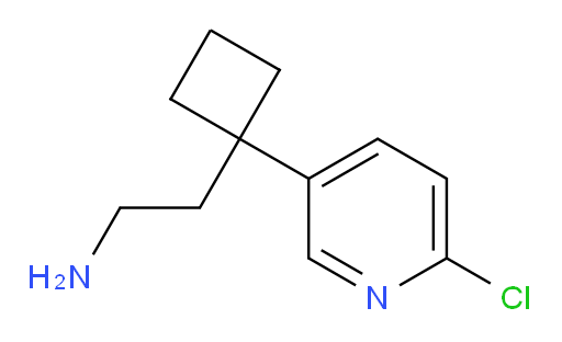 2-[1-(6-chloropyridin-3-yl)cyclobutyl]ethan-1-amine