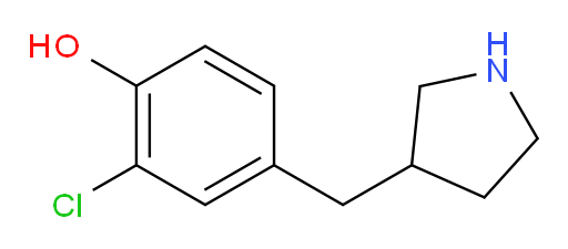 2-chloro-4-[(pyrrolidin-3-yl)methyl]phenol