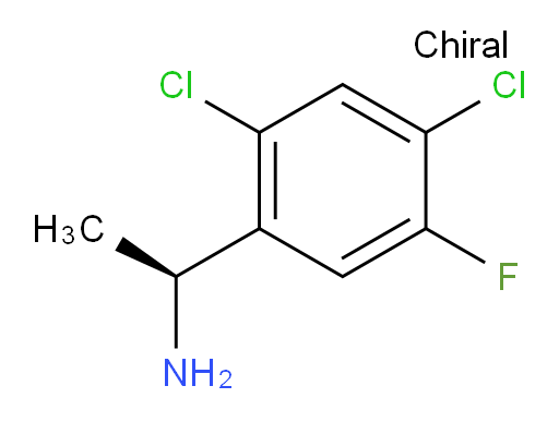 (1S)-1-(2,4-dichloro-5-fluorophenyl)ethan-1-amine