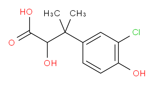 3-(3-chloro-4-hydroxyphenyl)-2-hydroxy-3-methylbutanoic acid