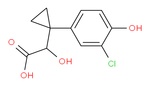 2-[1-(3-chloro-4-hydroxyphenyl)cyclopropyl]-2-hydroxyacetic acid