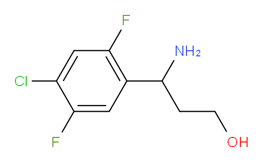 3-amino-3-(4-chloro-2,5-difluorophenyl)propan-1-ol