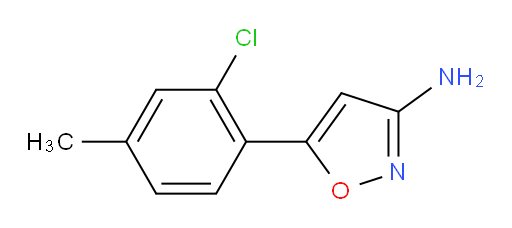 5-(2-chloro-4-methylphenyl)-1,2-oxazol-3-amine
