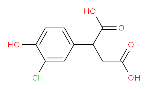 2-(3-chloro-4-hydroxyphenyl)butanedioic acid