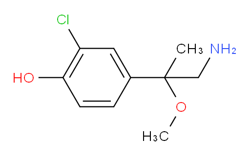 4-(1-amino-2-methoxypropan-2-yl)-2-chlorophenol