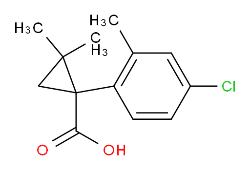 1-(4-chloro-2-methylphenyl)-2,2-dimethylcyclopropane-1-carboxylic acid