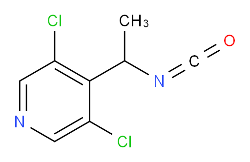 3,5-dichloro-4-(1-isocyanatoethyl)pyridine