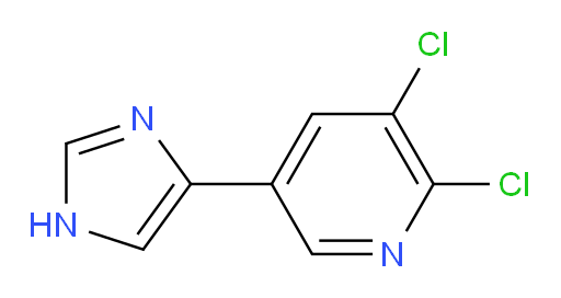 2,3-dichloro-5-(1H-imidazol-4-yl)pyridine
