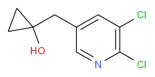 1-[(5,6-dichloropyridin-3-yl)methyl]cyclopropan-1-ol