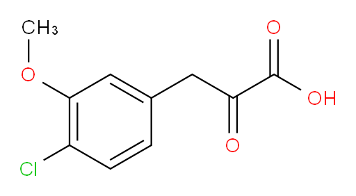 3-(4-chloro-3-methoxyphenyl)-2-oxopropanoic acid