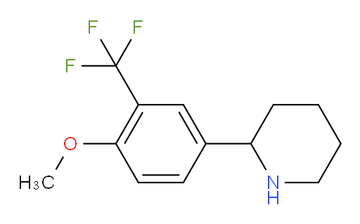 2-[4-methoxy-3-(trifluoromethyl)phenyl]piperidine
