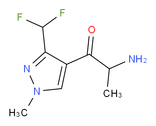 2-amino-1-[3-(difluoromethyl)-1-methyl-1H-pyrazol-4-yl]propan-1-one