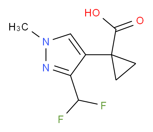 1-[3-(difluoromethyl)-1-methyl-1H-pyrazol-4-yl]cyclopropane-1-carboxylic acid