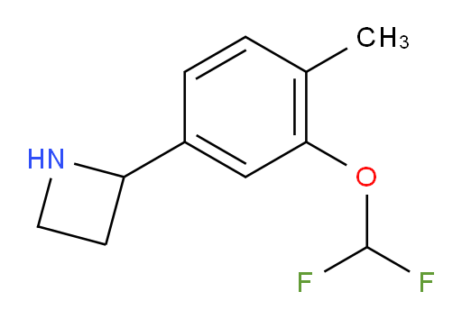 2-[3-(difluoromethoxy)-4-methylphenyl]azetidine