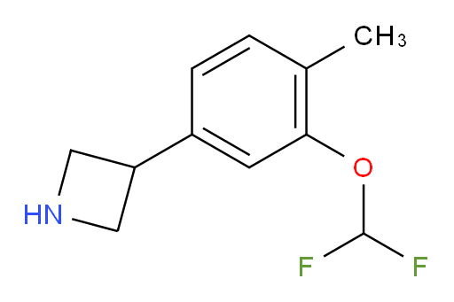 3-[3-(difluoromethoxy)-4-methylphenyl]azetidine