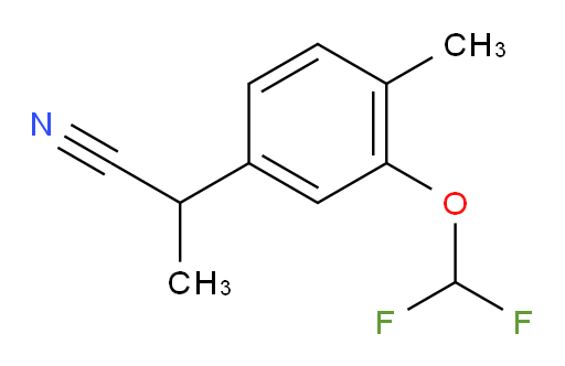 2-[3-(difluoromethoxy)-4-methylphenyl]propanenitrile