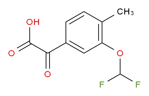 2-[3-(difluoromethoxy)-4-methylphenyl]-2-oxoacetic acid