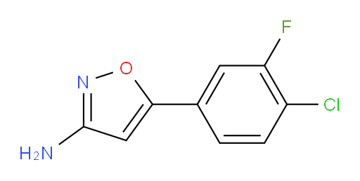 5-(4-chloro-3-fluorophenyl)-1,2-oxazol-3-amine
