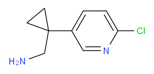 1-[1-(6-chloropyridin-3-yl)cyclopropyl]methanamine
