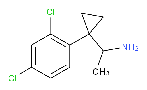 1-[1-(2,4-dichlorophenyl)cyclopropyl]ethan-1-amine