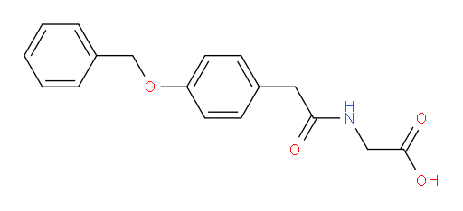 2-{2-[4-(benzyloxy)phenyl]acetamido}acetic acid