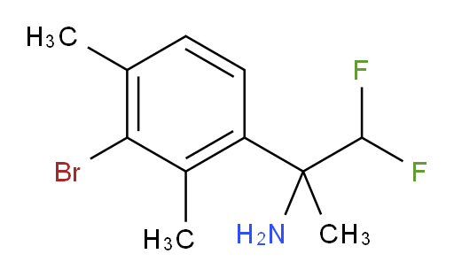 2-(3-bromo-2,4-dimethylphenyl)-1,1-difluoropropan-2-amine