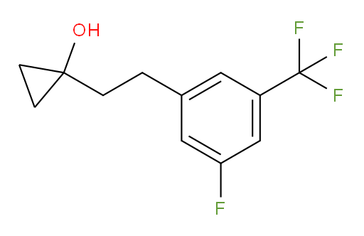 1-{2-[3-fluoro-5-(trifluoromethyl)phenyl]ethyl}cyclopropan-1-ol
