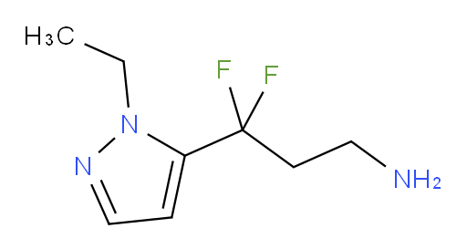 3-(1-ethyl-1H-pyrazol-5-yl)-3,3-difluoropropan-1-amine