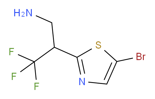 2-(5-bromo-1,3-thiazol-2-yl)-3,3,3-trifluoropropan-1-amine