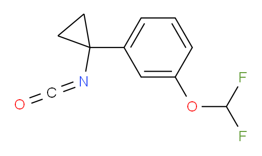 1-(difluoromethoxy)-3-(1-isocyanatocyclopropyl)benzene