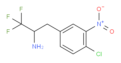 3-(4-chloro-3-nitrophenyl)-1,1,1-trifluoropropan-2-amine