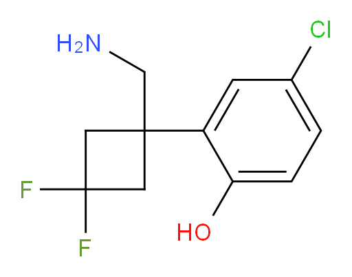 2-[1-(aminomethyl)-3,3-difluorocyclobutyl]-4-chlorophenol
